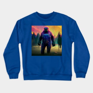 Dope Sasquatch in Nature Crewneck Sweatshirt